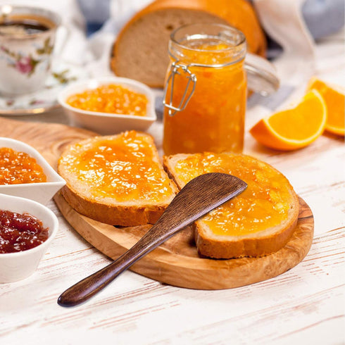 6 Pack Wooden Butter Knife, findTop 6 Inch Condiment Knives Wood Super Handy Kitchen Utensils Peanut Jelly Spreader...