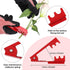 AKOAK 1 Pack Rose Pliers Metal Stem and Leaf Stripper Rose Burr Removal Flower Shop DIY Cutting Tools Flower Pruning Pliers (Red)...
