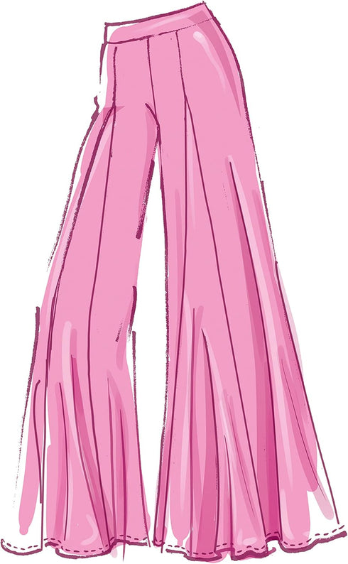 McCall's Misses' Wide Leg Pants Sewing Pattern Kit, Code M8223, Sizes L-XL-2XL, Multicolor...