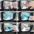 4PCS Car Rearview Mirror Film, Anti Fog Glare Mirror Film, HD Clear Nano Coating Car Film, Waterproof Rainproof Transparent Protective Sticker, Sa...