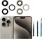 3pcs/Set Rear Camera Lens Replacement for iPhone 15 Pro Max Back Camera Lens Glass Replacement with Pre-Installed Adhesive + Repair Tool Kit, Anti...