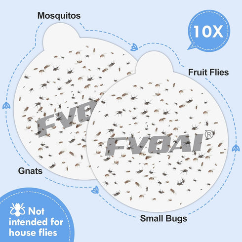 Sticky Glue Board for Zap T3 H3 M3 Pro Fly Traps(Pack of 10)...