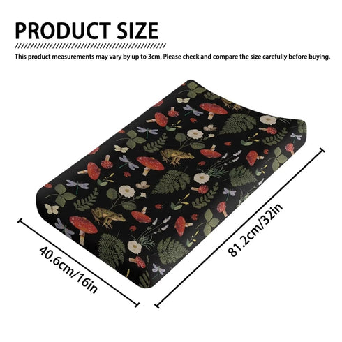Murshroom Dragon Changing Table Cover Boys Girls Baby Diaper Table Change Mat Sheets Cover Soft Washable Stretchy Inflant Cirb Cover Gifts...