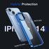 JETech Case for iPhone 14 6.1-Inch, Non-Yellowing Shockproof Phone Bumper Cover, Anti-Scratch Clear Back (Blue)...