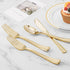 60PCS Gold Plastic Silverware, Gold Disposable Utensils, Heavy Duty Cutlery Set of 30 Gold Forks, 15 Gold Spoons, 15 Gold Knives for Parties, Wedd...