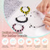 1450 Pieces Letter Beads Kit, 4x7 mm White Acrylic Alphabet Beads Letter Beads for Jewelry Making Number Beads Heart Beads Friendship Bracelet Bea...