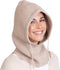 Brook + Bay Knitted Hooded Scarf w/drawstrings - Knit Balaclava Hood Scarf for Women Winter - Stylish Hooded Hat, Neck Warmer Cream...