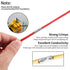 120 Pcs Non Insulated Butt Connectors, Uninsulated Butt Splice Connectors, 22-16 Gauge Electrical Wire Seamless Connectors Crimp Ferrule Terminals...