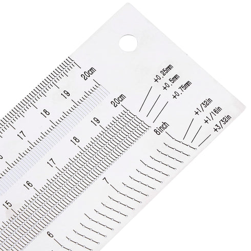 T Type Marking Ruler Hole Ruler Woodworking Marking Scribing Line Ruler Carpenter Line Gauge Measuring Tool (8 inches)...