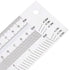 T Type Marking Ruler Hole Ruler Woodworking Marking Scribing Line Ruler Carpenter Line Gauge Measuring Tool (8 inches)...