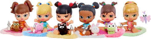 Bratz Babyz Sasha Collectible Fashion Doll with Real Fashions and Pet...