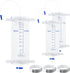 3 Pcs 1000ml Leg Bag Urinary Drainage Bag with Tubing, Urine Collection Bag with Elastic Straps & Anti Reflux Valve, Disposable Urine Leg Bag for ...