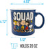 Silver Buffalo Peanuts Squad Featuring Sally, Linus, Charlie Brown, Lucy, Snoopy, and Woodstock Ceramic Camper Mug, 20 Ounces...