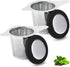 Two Pack Tea Infuser Basket Stainless Steel Tea Strainer Tea Filter With Small Strainer And Lid Tea Diffuser For Loose Tea Superior Brewing Experi...