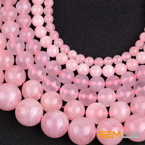 GEM-Inside Natural 20mm Pink Rose Quartz Gemstone Loose Beads Handmade Beads for Jewelry Making Jewelry Beading Supplies for Women...