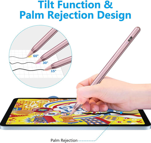 Stylus Pen for iPad, Apple Pencil for iPad 10th/9th Gen, iPad Pro 11 & 12.9 inch, iPad Pencil Compatible with (2018-2022) Apple iPad Air 5th/4th/3...
