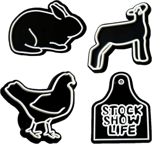 12 Pcs Livestock Farm Shoe Charms, Shoe Decoration Party Gifts For Boys, Girls, Kids, Women. (12Pcs Livestock)...