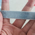 10 Yard Velvet Ribbon Spool, Inlaid with Silver Polyester (Blue, 5/8 in)...