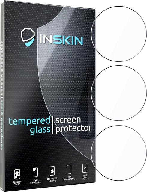 Inskin Screen Protector for Samsung Galaxy Watch 6 Classic 47mm - 3-Pack, 9H Tempered Glass, Ultra HD, Case-Friendly...