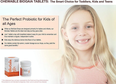 BioGaia Probiotic Chewable Tablets, Box Simple and Easy Way To Promote Digestive and Immune Health, 30 Count...