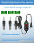 AquaMiracle Adjustable 20W Small Aquarium Heater Submersible Fish Tank Heater Betta Heater Turtle Heater Super Mini Aquarium Heater with Digital D...