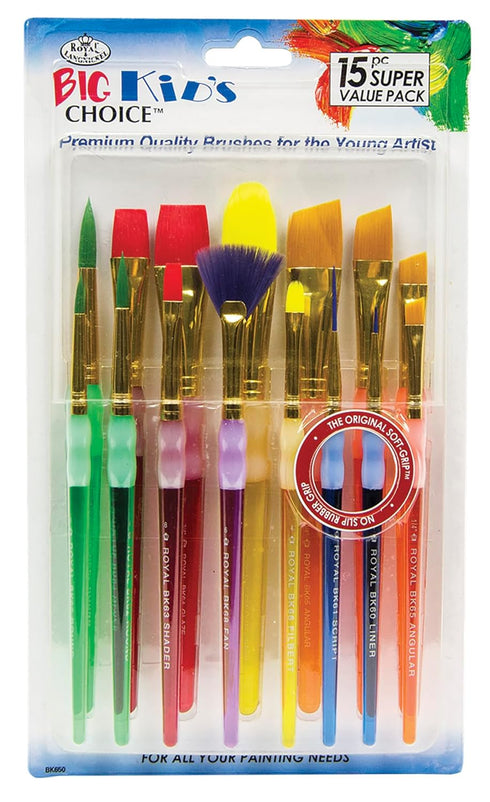 Royal Brush Big Kid's Choice Value Pack Brushes, 15 Pieces...