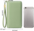 SENDEFN Leather Women Wallet RFID Blocking Zipper Around Phone Holder Clutch Wristlet Large Capacity...