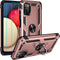 Military Grade Drop Impact for Samsung Galaxy A03S Case with Screen Protector 360 Metal Rotating Ring Kickstand Holder Armor Heavy Duty Shockproof...
