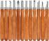 Wood Carving Tools, Adevena 12 Set SK2 Carbon Steel Sculpting Knife Kit for Beginners & Professions...