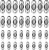100Pcs Ball Chain Connector Silver Beaded Chain Fits for 1.5/2.0/2.4/3.2mm Beaded Ball Chain Jewelry Making Accessories Clips for DIY Crafts...