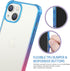 SALAWAT Compatible with iPhone 13 Case, Clear Case Cute Gradient Slim Phone Case Cover Reinforced TPU Bumper Hard PC Back Shockproof Protective Ca...