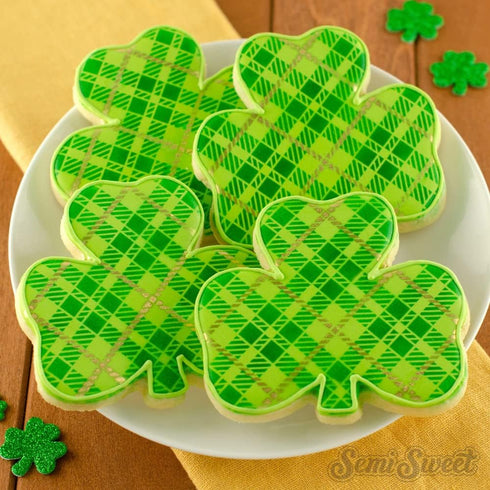 Clover Cookie Cutter Set, 4-Piece St. Patrick's Day Shamrock Cookie Cutter Set, Metal Irish Holiday Party Supplies 4'', 3.2'', 1.85'', 1.3'', Stai...