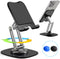 Phone Stand, Fully Adjustable Foldable Desktop Cell Phone Holder Stand, 360 Degree Rotating Phone Stand for Recording Compatible with iPhone 15 14...