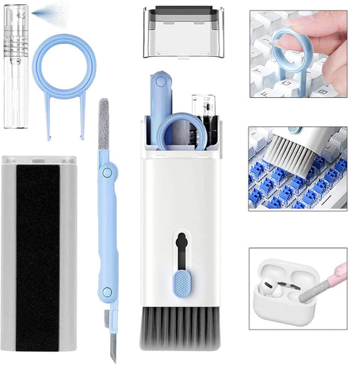 7-in-1 Cleaner Kit for Airpods Headphones,Keyboard Earbuds Case & Computer, Deep Cleaning Tools with Screen Cleaner for Airpods 1/2/3/ Pro, Earpho...