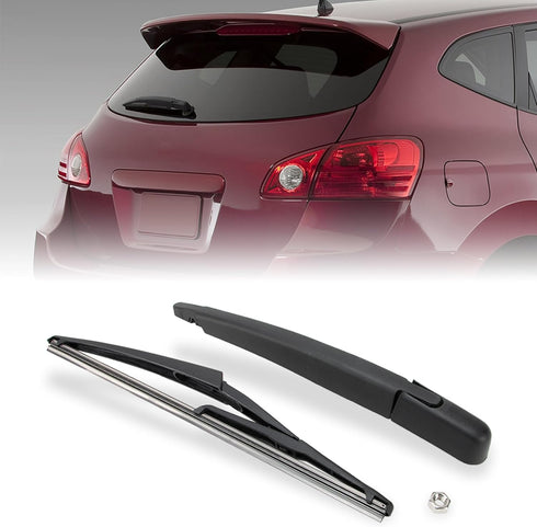 Rear Windshield Wiper Arm Blade Assembly Kit Compatible with 2008-2013 Nissan Rogue, 2011-2017 Nissan Juke Rear Window Wiper Replacement 28780JM00...