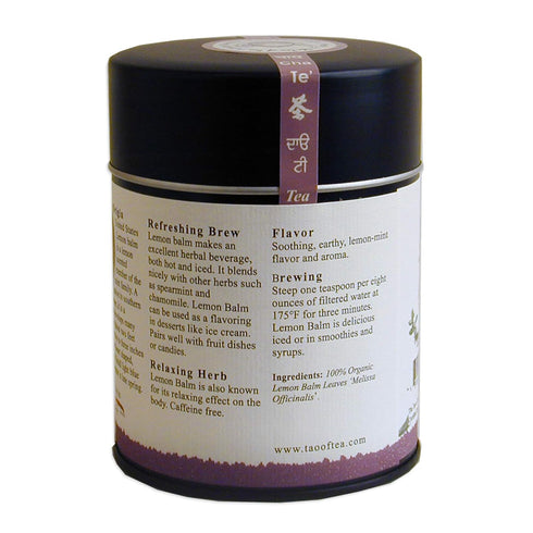 The Tao of Tea, Lemon Balm Herbal Tea, Loose Leaf, 2.0 Ounce Tin...