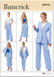 Butterick Misses' Semi-Fitted Jacket, A-line Skirt and Pants Sewing Pattern Kit, Design Code B6933, Sizes 18-20-22-24-26...