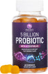 Nature’s Acidophilus Probiotics for Women & Men Gummies, 5 Billion CFU, 6 Strains, Daily Probiotic Supplement Gummy to Support Digestive Health, N...