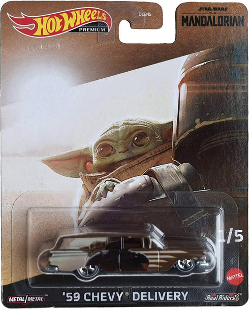 Hot Wheels '59 Chevy Delivery, Star Wars The Manalorian 1/5...