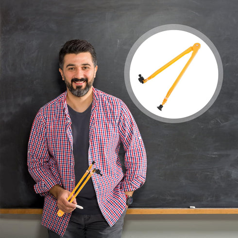 Teaching Compass Plastic Whiteboard Compass Drawing Math Geometry Tool Large Circle on Teacher Aids for Drafting Woodworking Demonstration Compass...