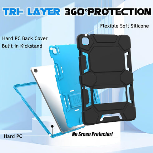 Rugged Case for Samsung Galaxy Tab A9+/ A9 Plus Case 11 inch 2023 - Heavy Duty Shockproof Protective Cover with Kickstand - for Samsung Galaxy Tab...