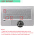 YYubao Silicone Keyboard Skin Compatible with 14" HP Pavilion 14-ab 14-ac 14-ad 14-an, HP Stream 14-ax, HP Envy 14-j0 Series, 14-ab010 14-ab166us ...