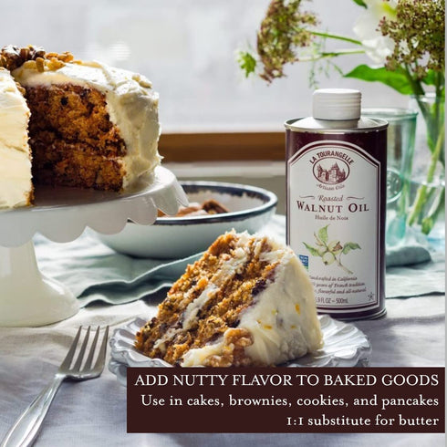 La Tourangelle, Roasted Walnut Oil, Plant-Based Source of Omega-3 Fatty Acid, Cooking, Baking, & Beauty, 25.4 Fl Oz...