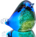 Qf Glass Bird Handmade Blown Glass Figurine Christmas, Birthday Gift Decorative Ornaments for Home Blue and Green Paper Weight...