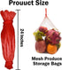 Reusable Produce Mesh Bags, 24 Inch Seafood Boil Bags for Crab Clam Shellfish Crawfish Cooking, Onion Potato Storage Eco-friendly Fruit Vegetable ...