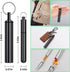 4 Pieces Metal Portable Toothpick Holder, aluminum alloy Pocket Toothpick Holder Aluminum Waterproof Case Toothpick Container with Keychain for Ou...