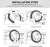 AUTOYOUTH Steering Wheel Cover Universal Fit for Car, Truck, SUV, Van, Breathable Long-Lasting Anti-Slip Microfiber Leather Car Steering Wheel Cov...
