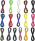 1 mm Nylon Cord for Bracelet Making, Silk Rattail Satin Cord for Chinese Knotting 16 Bundles, 175 Yards Totally Nylon String Beading Thread Rope f...