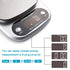 Food Scale 22lb Weight Grams, Digital Kitchen Scales and Ounces for Cooking, Baking...