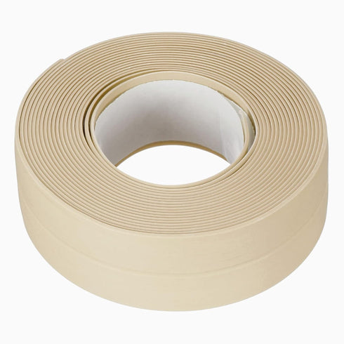 uxcell Waterproof Seal Caulk Strip Tape Self Adhesive 0.87"W x 10.5'L PVC Sealing Tape for Kitchen Bathroom Beige...